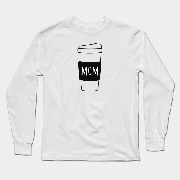 Mom Coffee Long Sleeve T-Shirt by DoggoLove
